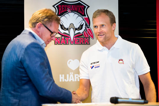 Sportchef Patrik Sylvegård och Mathias Tjärnqvist