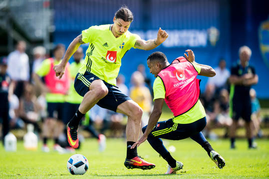 Zlatan Ibrahimovic och Martin Olsson