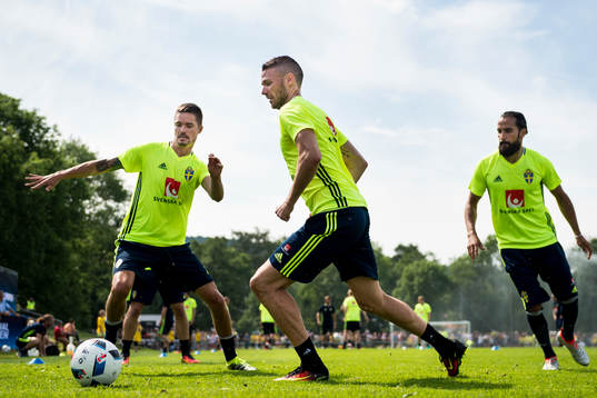 Mikael Lustig, Marcus Berg och Erkan Zengin