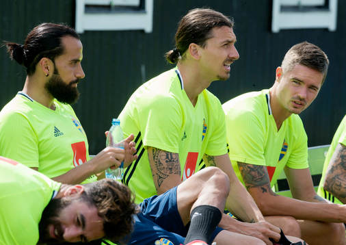 Erkan Zengin, Zlatan Ibrahimovic och Mikael Lustig
