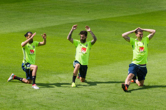 Erkan Zengin, Jimmy Durmaz och Zlatan Ibrahimovic