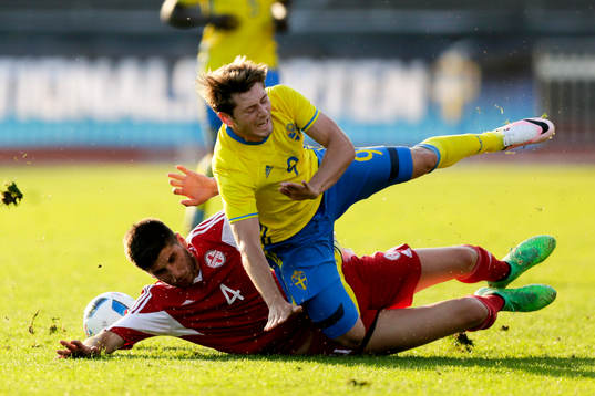 Sveriges Arber Zeneli och Georgiens Gagi Margvelashvwi