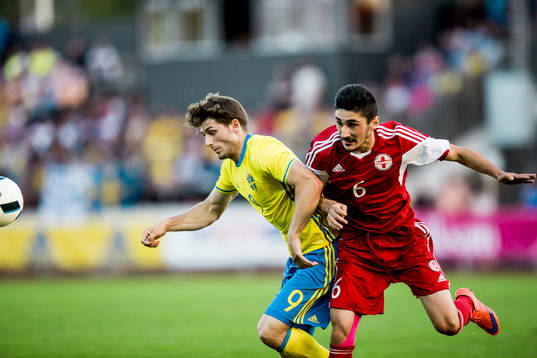 Sveriges Arber Zeneli  och Georgiens Grigol Chabradze