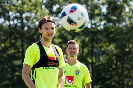 Albin Ekdal och Mikael Lustig