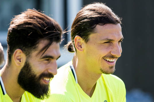 Jimmy Durmaz och Zlatan Ibrahimovic