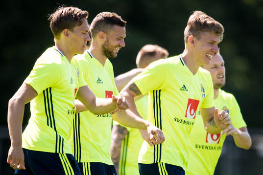 Ludwig Augustinsson, Marcus Berg och Pontus Wernbloom