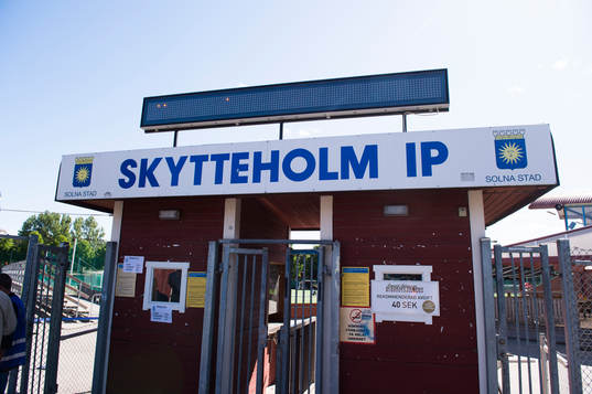 Exteriör av Skytteholms entré