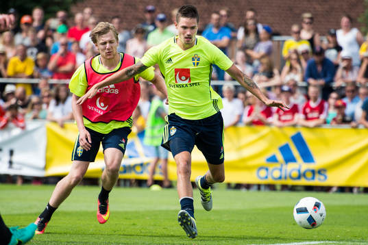 Emil Forsberg och Mikael Lustig