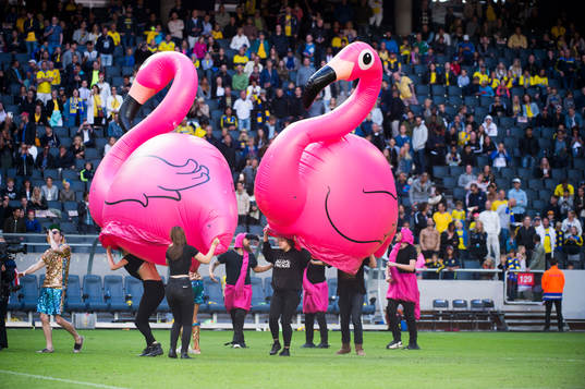 Frej Larsson och Joy framför EM-låten "Mitt Team" i