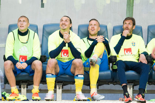 Sveriges Victor Nilsson Lindelöf, Zlatan Ibrahimovic,