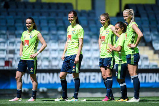 Kosovare Asllani, Lotta Schelin, Emma berglund, Malin Diaz
