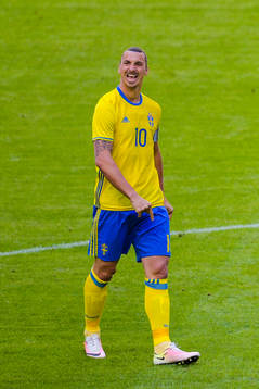 Sveriges Zlatan Ibrahimovic reagerar