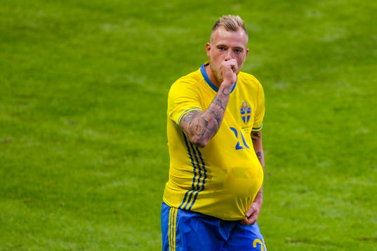 Sveriges John Guidetti jublar