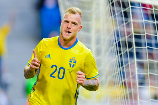 Sveriges John Guidetti jublar