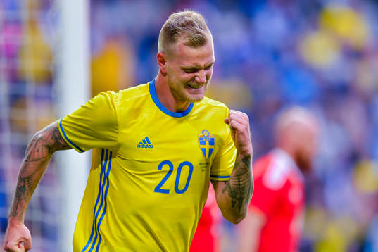 Sveriges John Guidetti jublar