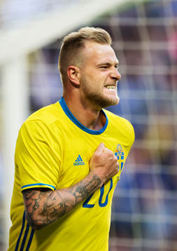 Sveriges John Guidetti jublar