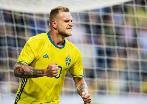Sveriges John Guidetti jublar