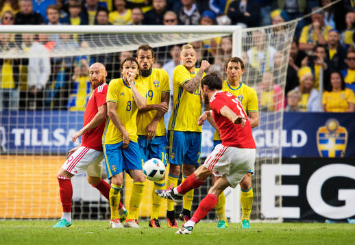 Sveriges Albin Ekdal, Emir Kujovic, John Guidetti och Kim