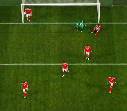 Wales spelare deppar