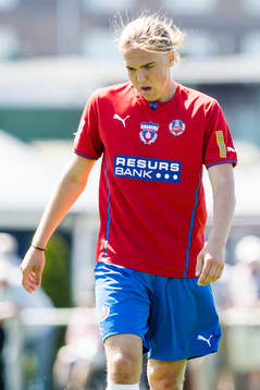 Helsingborgs Charlie Weberg deppar