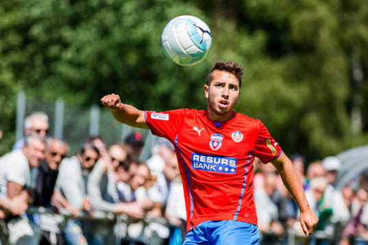 Helsingborgs Moustafa Zeidanunder fotbollsmatchen i