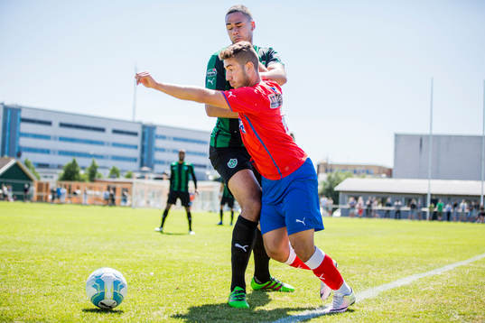 Helsingborgs Moustafa Zeidan i duell