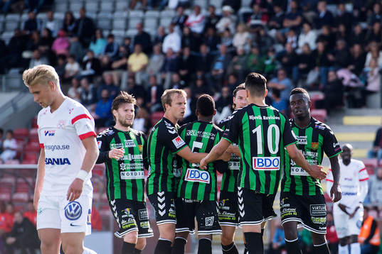 GAIS spelare jublar