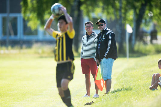 Inkast i matchen för pojkar födda 2002 mellan IFK