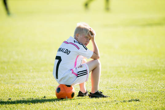 Bollkalle i matchen för pojkar födda 2002 mellan IFK