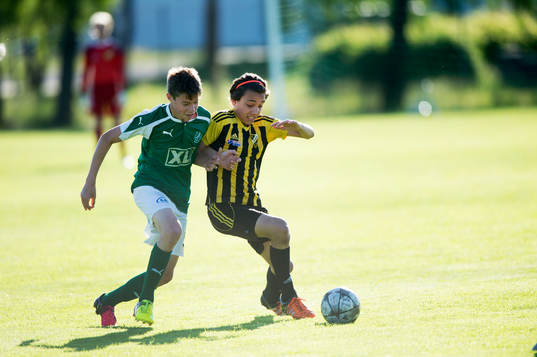 i matchen för pojkar födda 2002 mellan IFK Hässleholm