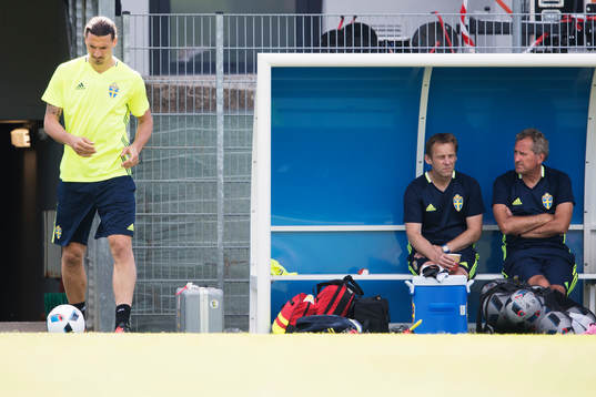 Zlatan Ibrahimovic, Paul Balsom och förbundskapten Erik