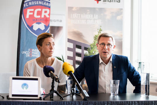 FC Rosengårds sportchef Therese Sjögran och VD Klas