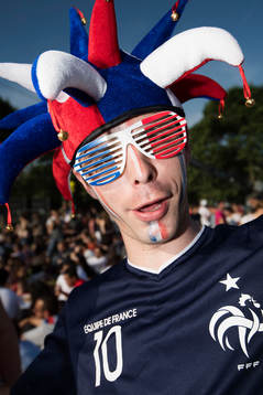En fransk supporter