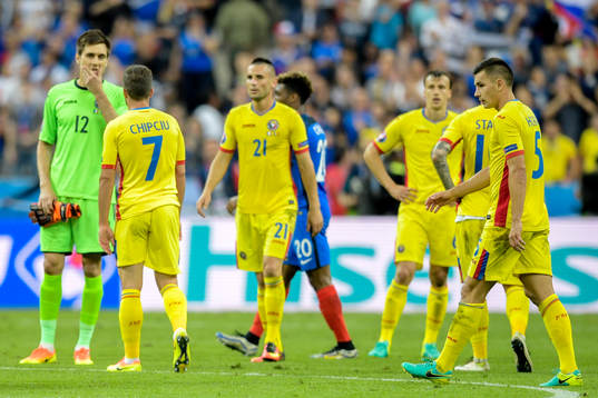 Rumäniens spelare deppar