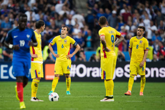 Rumäniens Vlad Chiricheş, Denis Alibec och Mihai Pintilii