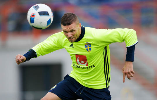 Sveriges Marcus Berg nickar