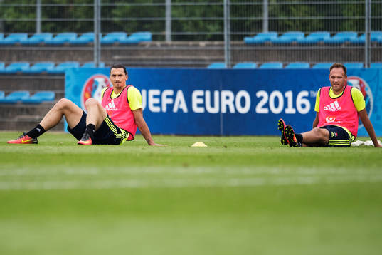 Zlatan Ibrahimovic och Andreas Granqvist