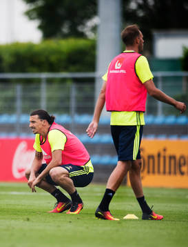 Zlatan Ibrahimovic och Andreas Granqvist