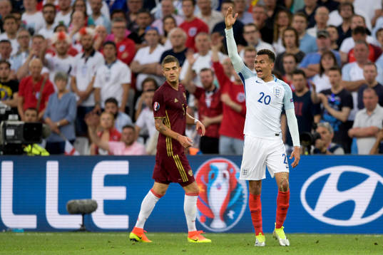 Englands Dele Alli och Rysslands Roman Neustädter