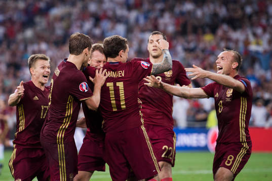 Rysslands Aleksandr Kokorin, Pavel Mamaev, Vasili