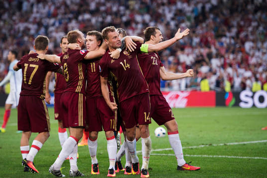 Rysslands Aleksandr Kokorin, Pavel Mamaev, Vasili