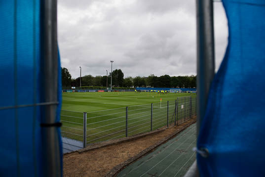 Sveriges fotbollslandslag har en stängd träning