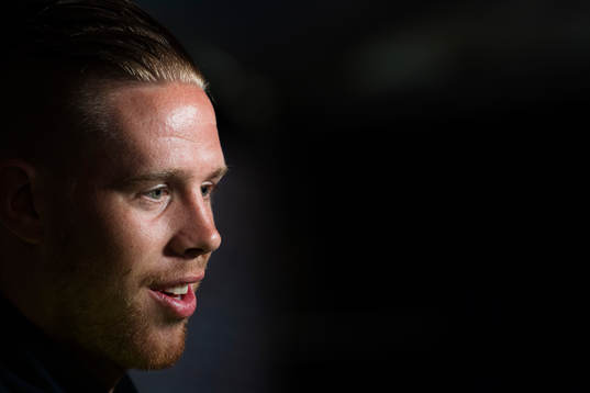 Pontus Jansson i mixed zone