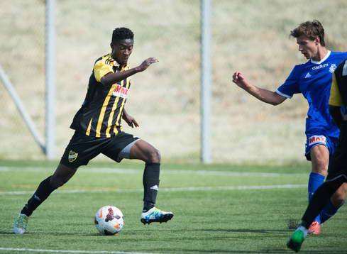 IFK Hässleholms Kojo Annor i matchen i division 2 mellan