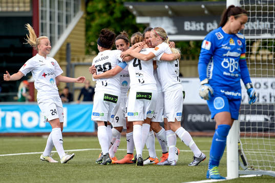 Rosengårds Emma Berglund jublar