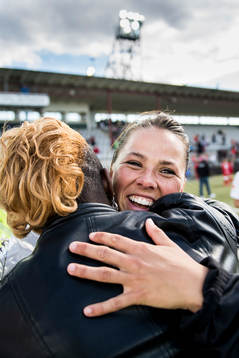 Rosengårds Sara Björk Gunnarsdottir avtackas