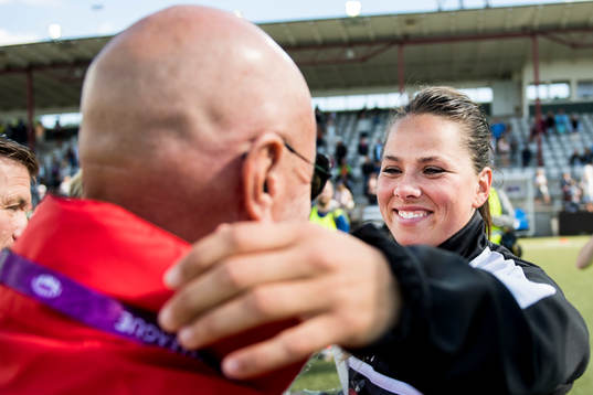 Rosengårds Sara Björk Gunnarsdottir avtackas
