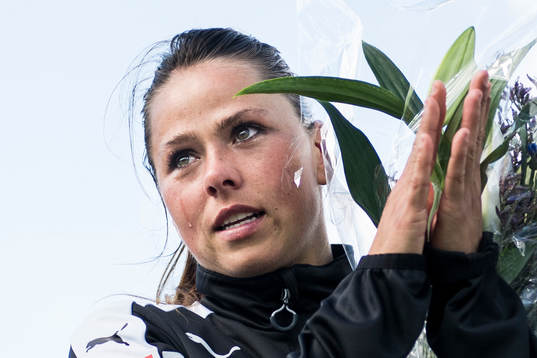 Rosengårds Sara Björk Gunnarsdottir gråter