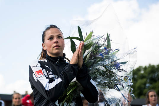 Rosengårds Sara Björk Gunnarsdottir gråter