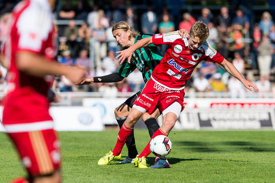 Varbergs Joakim Lindner och Degerfors Ludvig Fritzson